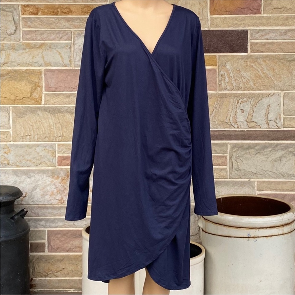 Ambiance Plus Size‎ Mock Wrap Dress